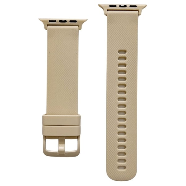 Apple Watch (41 mm) klokkerem i silikon med tekstur - Khaki