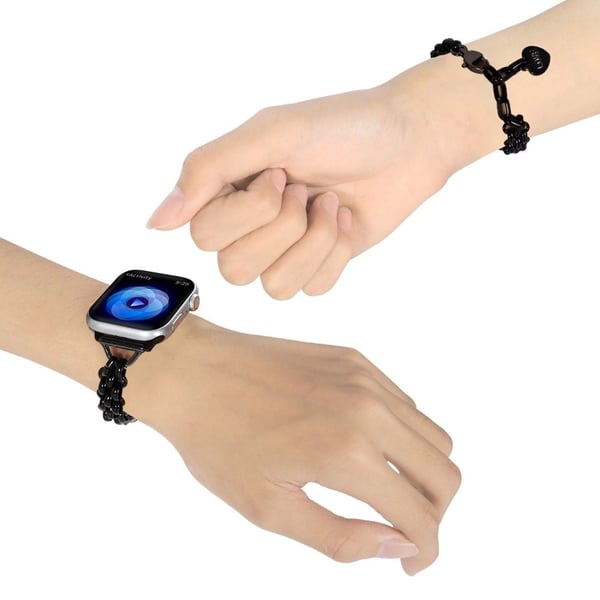 Apple Watch (41 mm) i rustfrit stål med hjertevedhæng - Sort