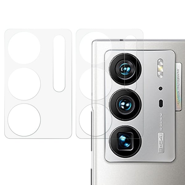 2 stk ZTE Axon 40 Ultra HD kameralinsebeskytter i herdet glass