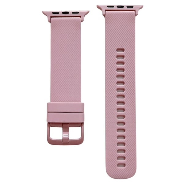 Apple Watch (45 mm) klokkerem i silikon med tekstur - Rosa