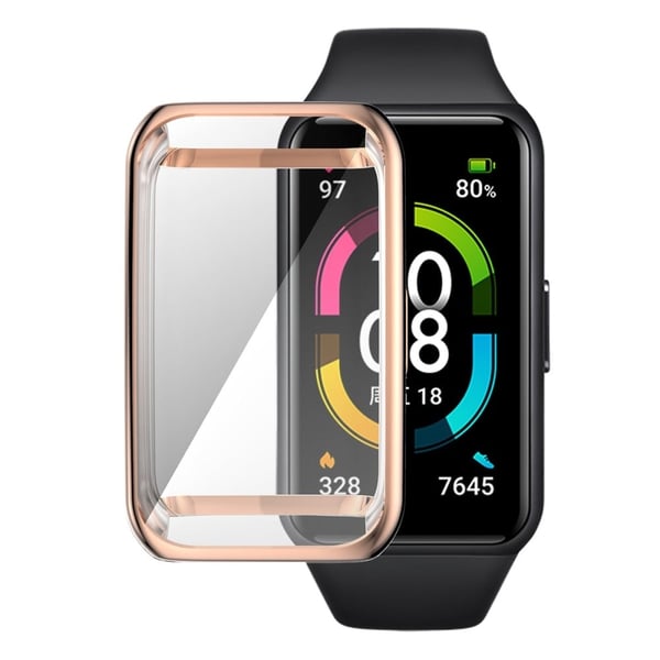 ENKAY Huawei Band 7 / Honor Band 6-deksel - Rose Gull ENKAY Huawei Band 7 / Honor Band 6-deksel - Rose Gull