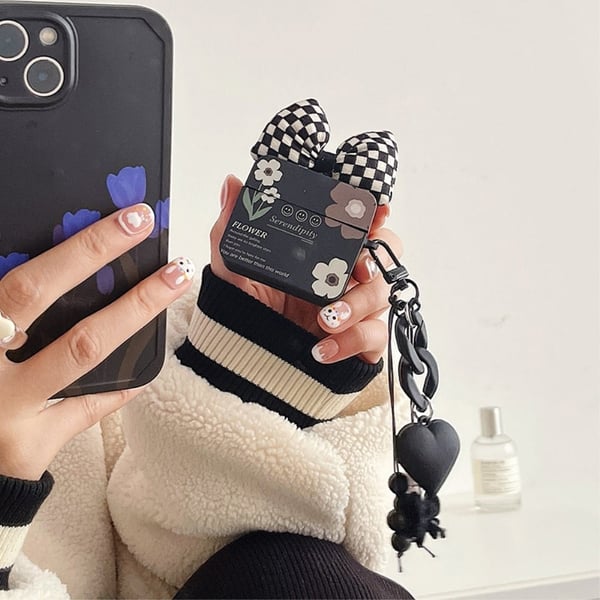 AirPods 3 bowknot sydän riipus suunnittelu latauskotelo