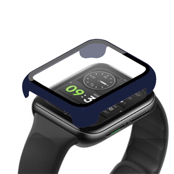 Oppo Watch 2 (42 mm) enkelt deksel med skjermbeskytter i herdet glass - Midnattsblå