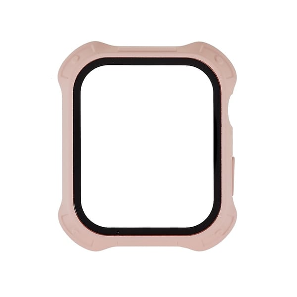 RURIHAI Apple Watch (45 mm) mat cover med hærdet glas - Lyserød RURIHAI Apple Watch (45 mm) mat cover med hærdet glas - Lyserød