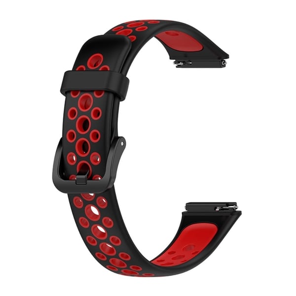 Huawei Band 7 kaksivärinen kellonhihna - Musta / Punainen