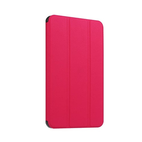 Amdrup cover i læder til Huawei MediaPad T1 7" med tri-fold funktion - Pink