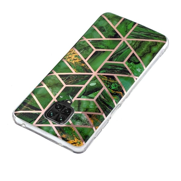 Marble Xiaomi Redmi Note 9 Pro / 9s Etui - Grøn