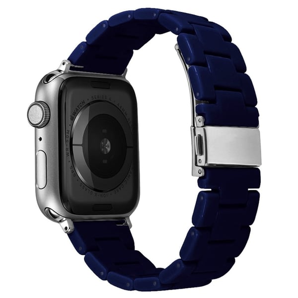 Apple Watch (41mm) enkel urrem i resin - Mørkeblå