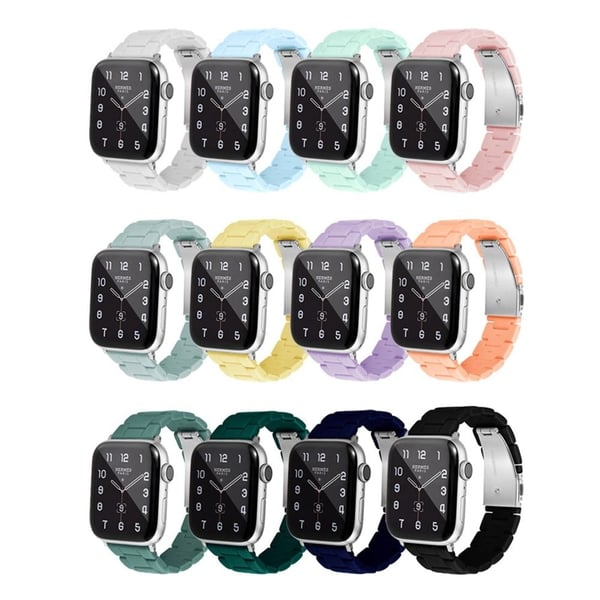 Apple Watch (45 mm) enkel urrem i resin - Hvid