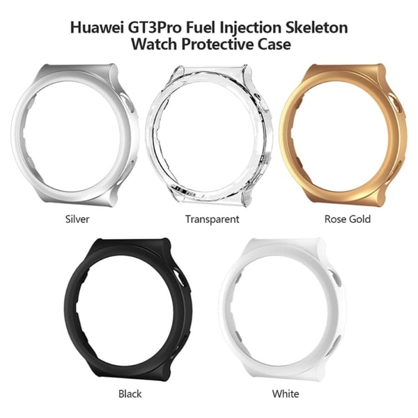 Huawei Watch GT 3 Pro 43 mm matt deksel med herdet glass - Hvit