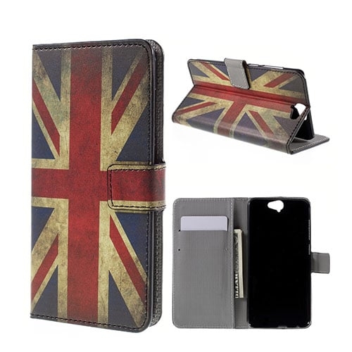 Moberg Htc One A9 Nahkakotelo - Vanhanaikainen Britannian Lippu
