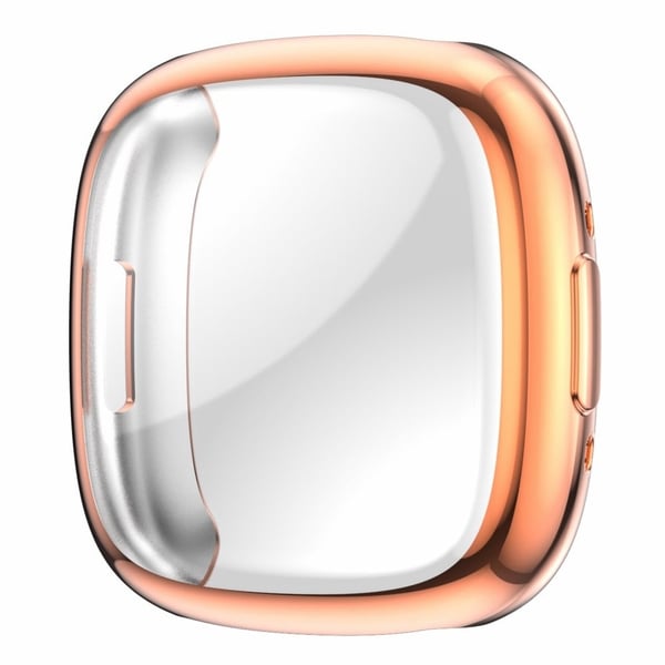Fitbit Versa 4 elektropläteringsram - Roséguld
