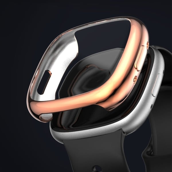 Fitbit Versa 4 elektropläteringsram - Roséguld