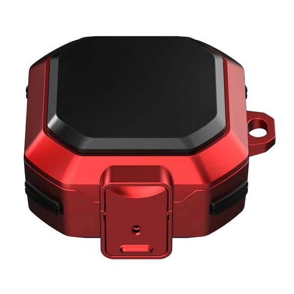 Samsung Galaxy Buds2 / Buds Pro / Buds Live opladningsetui med spænde - Rød Samsung Galaxy Buds2 / Buds Pro / Buds Live opladningsetui med spænde - Rød