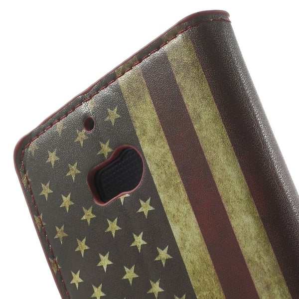 Moberg Nokia Lumia 929/930 Lær Etui - Vintage US Flagg