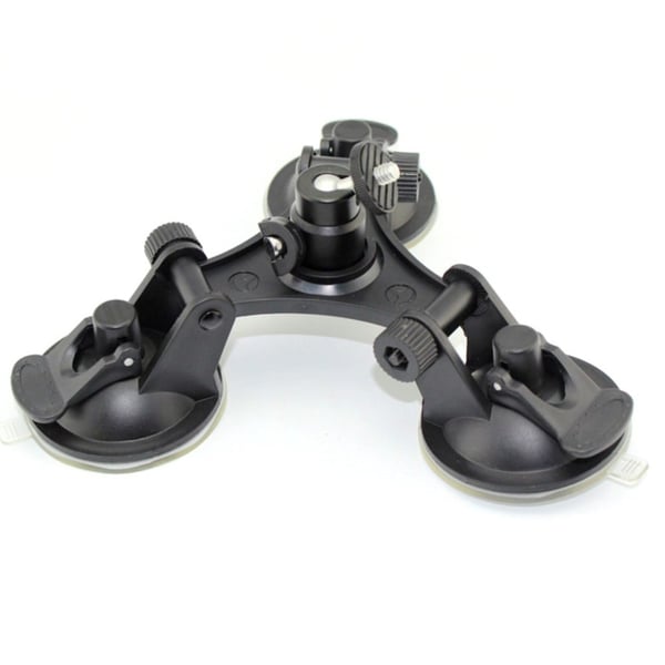 Triple sugekoppbraketten for GoPro-serie kameraer med Ball hode Tripod 1/4 "