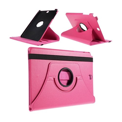 Jessen Samsung Galaxy Tab A 9.7 lær etui med rotasjons mulighet - Varm Rosa