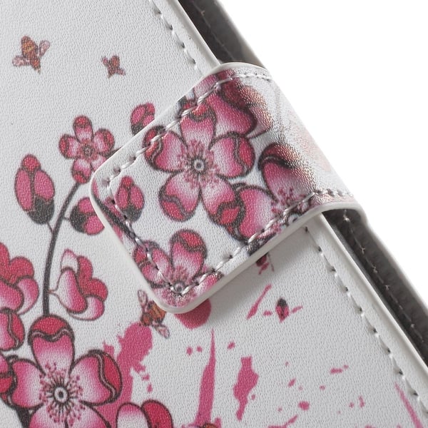 Mobergmicrosoft Lumia 950 Lær Etui - Rosa Blomster