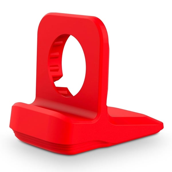 Apple Watch opladningsstand i silikone - Rød Apple Watch opladningsstand i silikone - Rød