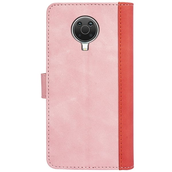 Tofarget lærdeksel for Nokia G20 - Rosa