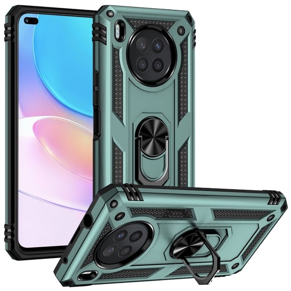 Bofink Combat Huawei Nova 8i Etui - Svartgrønn