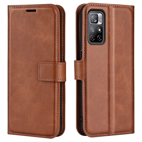 Hållbart konstläder Xiaomi Redmi Note 11T 5G / Xiaomi Redmi Note 11S 5G fodral med plånbok - Brun Hållbart konstläder Xiaomi Redmi Note 11T 5G / Xiaomi Redmi Note 11S 5G fodral med plånbok - Brun