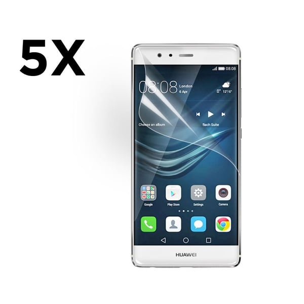 5-pak HD Clear LCD skærmbeskyttelsesfilm til Huawei P9