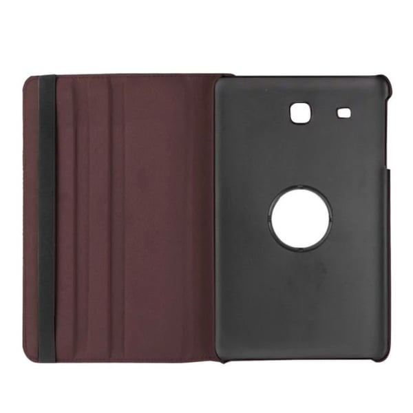 Jessen Samsung Galaxy Tab E 9.6 lær etui med roterende bak stativ.   Brun