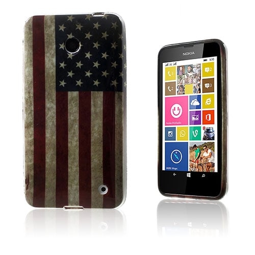 Westergaard cover til Nokia Lumia 630 - Gammeldags amerikansk flag Westergaard cover til Nokia Lumia 630 - Gammeldags amerikansk flag