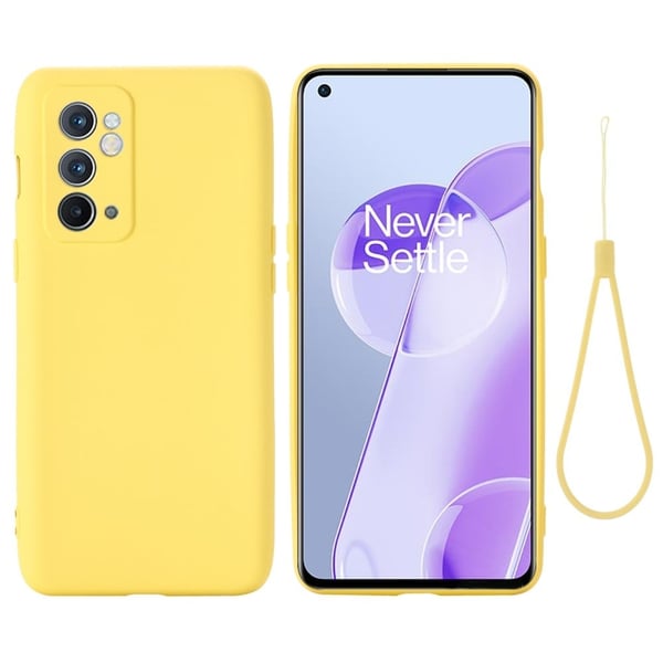Matte Liquid OnePlus 9RT 5G silikone cover - Gul