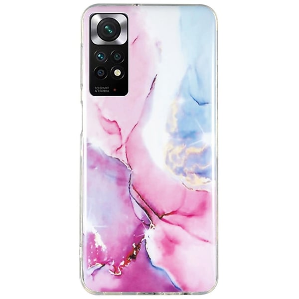 Marble Xiaomi Redmi Note 11s / Redmi Note 11 Suojakotelo - Pinkki / Sininen
