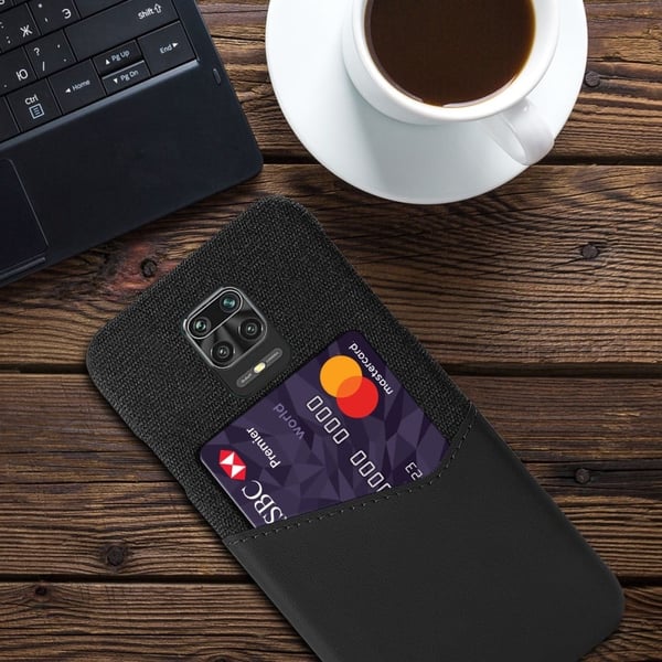 Bofink Xiaomi Redmi Note 9 Pro Max / 9 Pro / 9s Kort Cover - Sort