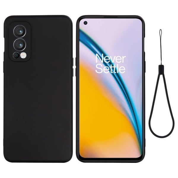 Matt flytende silikondeksel for OnePlus Nord 2 5G - Svart
