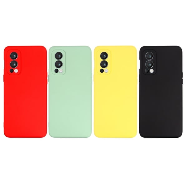 Matt flytende silikondeksel for OnePlus Nord 2 5G - Svart