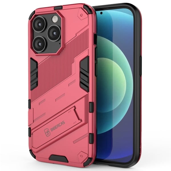 Shockproof Hybrid Suojakuori With A Modern Touch For iPhone 14 Pro Max - Rose