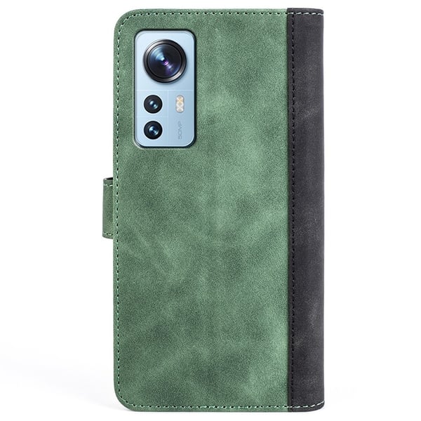 Tofarget lærdeksel for Xiaomi 12S Pro / Xiaomi 12 Pro - Grønn