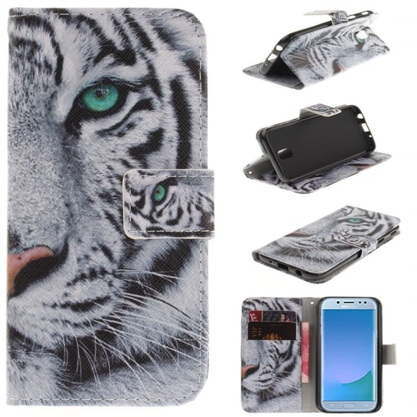 Samsung Galaxy J5 (2017) Trendy og solid læder etui - Tiger