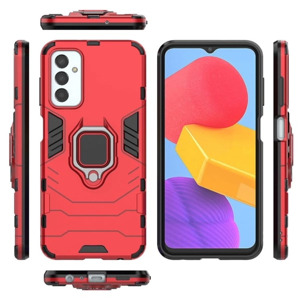 Ring Guard-etui - Samsung Galaxy M13 4G - Rød