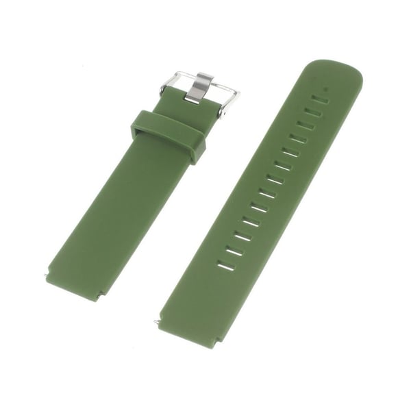 Huawei Watch silikonarmbånd med stålspenne - Grønn