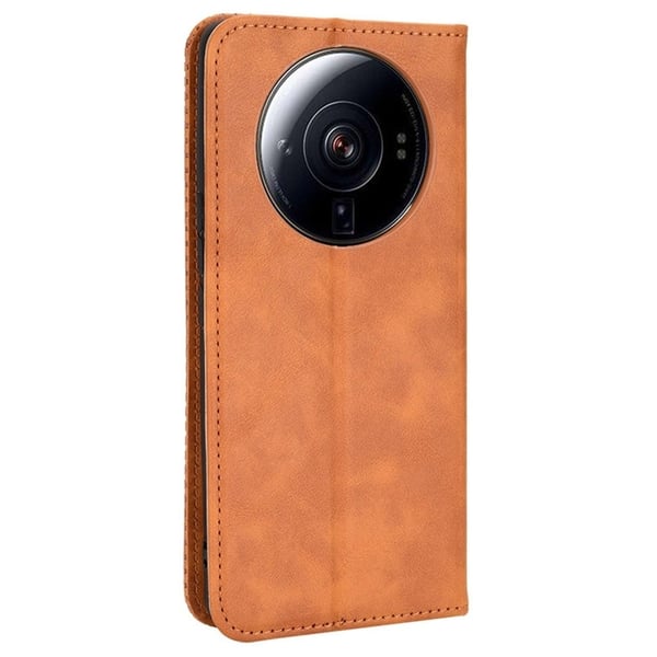 Bofink Vintage Xiaomi 12s Ultra Læder Etui - Brun