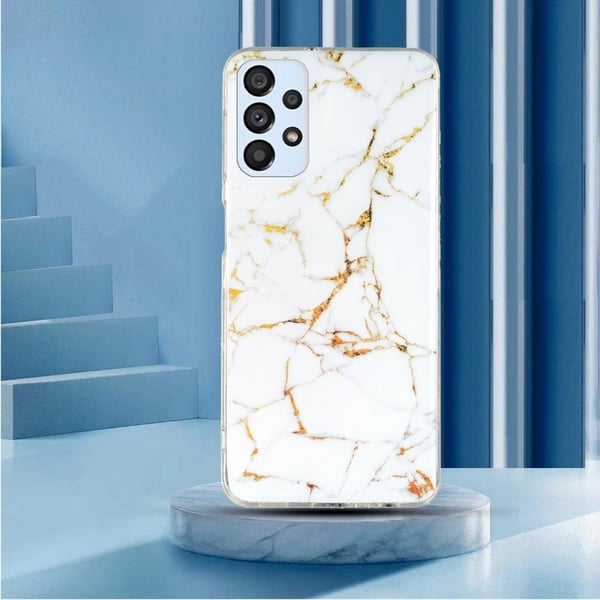 Marble Samsung Galaxy A53 5G Etui - Hvid