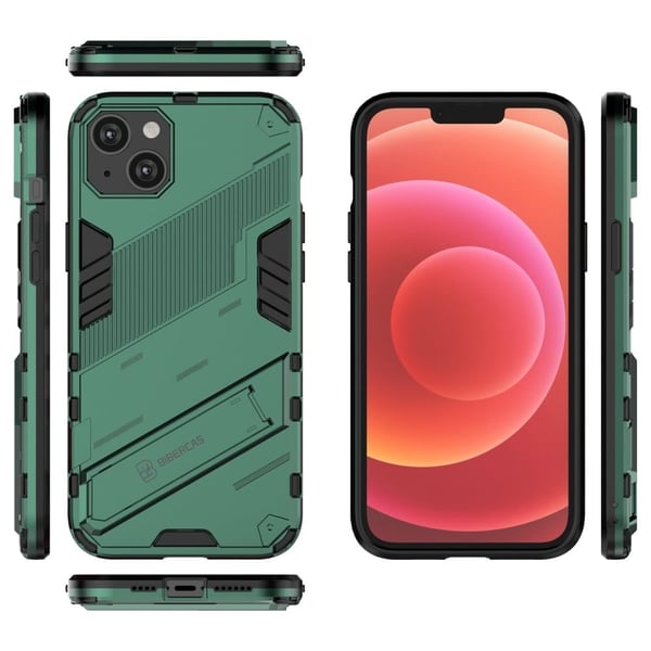 Shockproof Hybrid Deksel med A Modern Touch til iPhone 14 Plus - Grønn