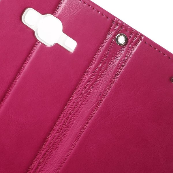 Mercury Goospery Samsung Galaxy J3 (2016) Læder-etui - Hot Pink