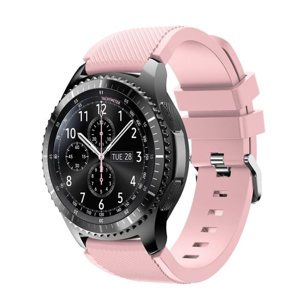 Samsung Gear S3 fleksibelt silikonerem - Lyserød