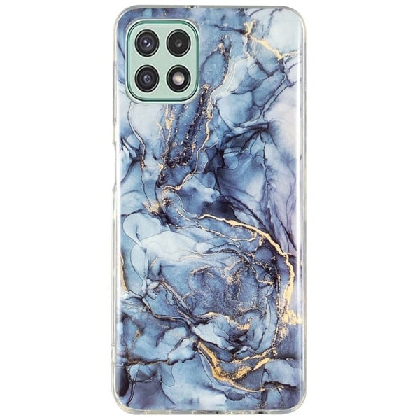 Marble Samsung Galaxy A22 5G Suojakotelo - Harmaa