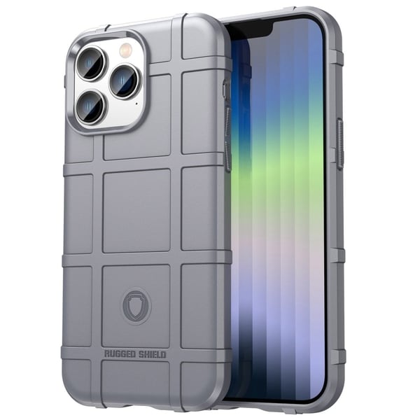 Rugged Shield Suojakotelo iPhone 14 Pro Max - Harmaa