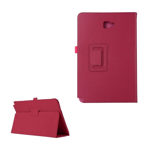 Samsung Galaxy Tab A 10.1 (2016) etui av lær /m stand funksjon - Varm rosa Samsung Galaxy Tab A 10.1 (2016) etui av lær /m stand funksjon - Varm rosa
