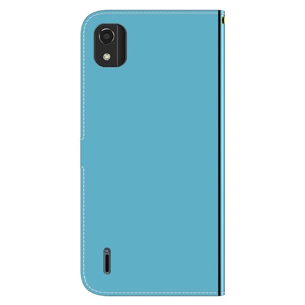 Mirror Nokia C2 2nd Edition Flip Etui - Cyan