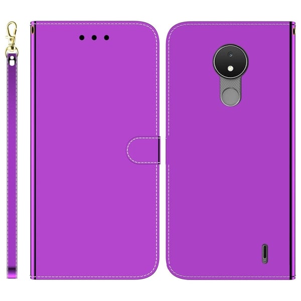 Mirror Nokia C21 Flip Etui - Lilla Mirror Nokia C21 Flip Etui - Lilla