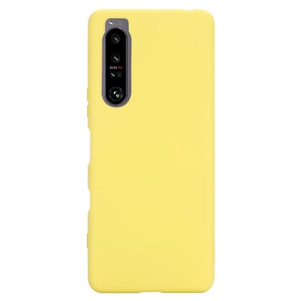 Matte Liquid Sony Xperia 1 IV silikone cover - Gul